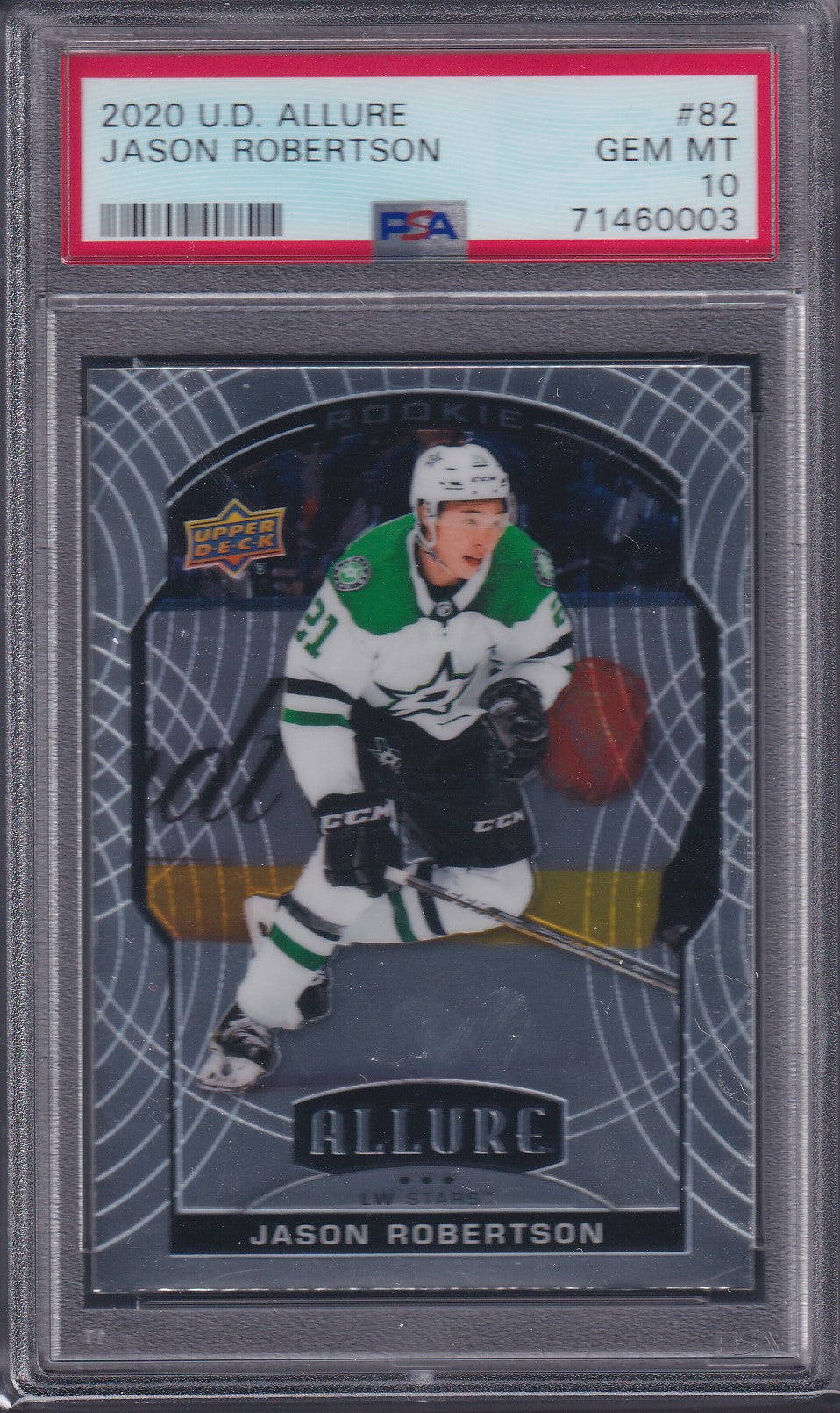 JASON ROBERTSON - 2020 Upper Deck Allure #82, PSA 10