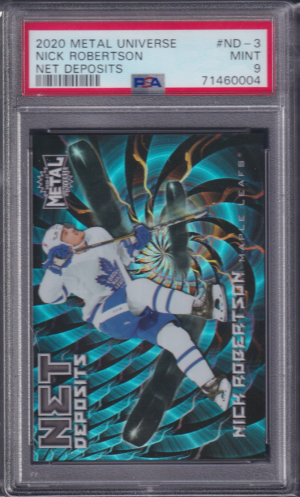 NICK ROBERTSON - 2020 Metal Universe Net Deposits #ND-3, PSA 9