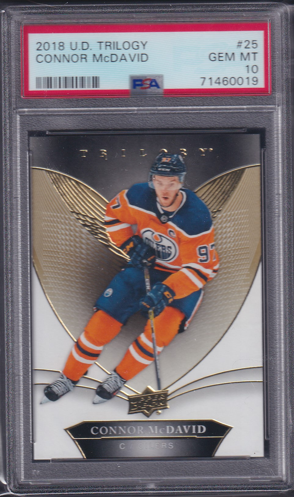 CONNOR MCDAVID - 2018 Upper Deck Trilogy #25, PSA 10