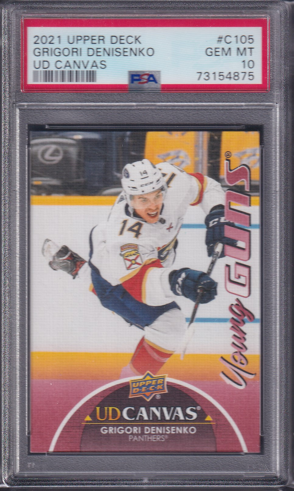 GRIGORI DENISENKO - 2021 Upper Deck Young Guns Canvas #C105, PSA 10