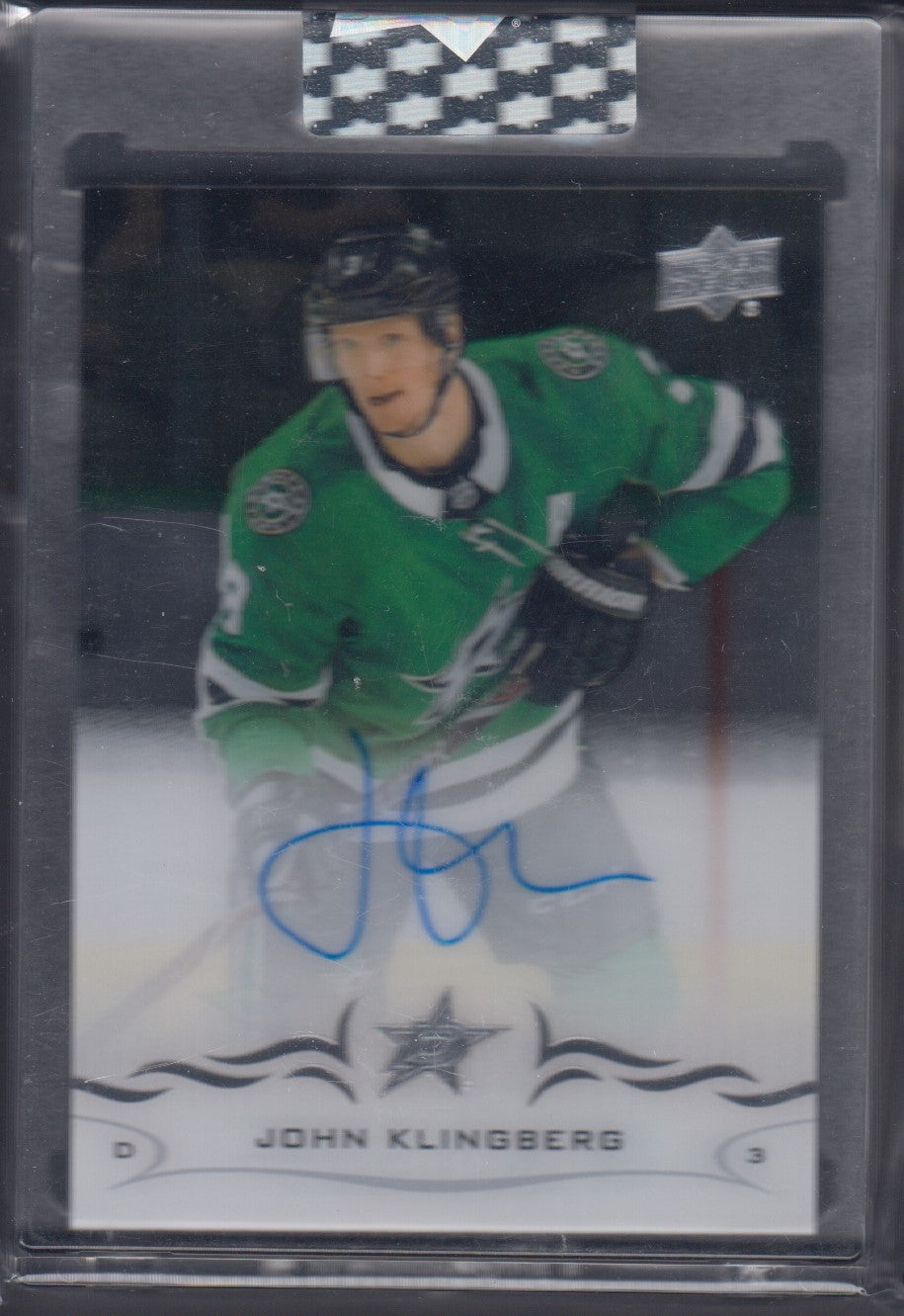 JOHN KLINGBERG, 2018 Upper Deck Clear Cut Auto #CC-JK