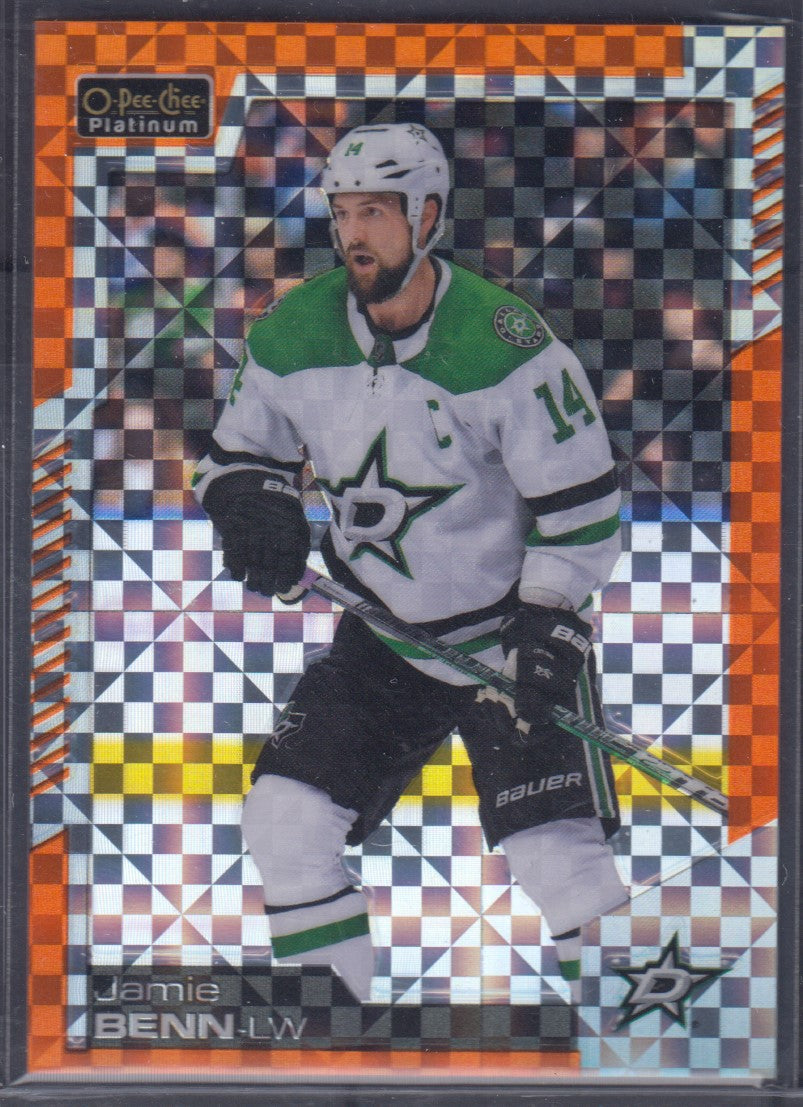 JAMIE BENN, 2020 O-Pee-Chee Platinum Orange Checkers #68, /25