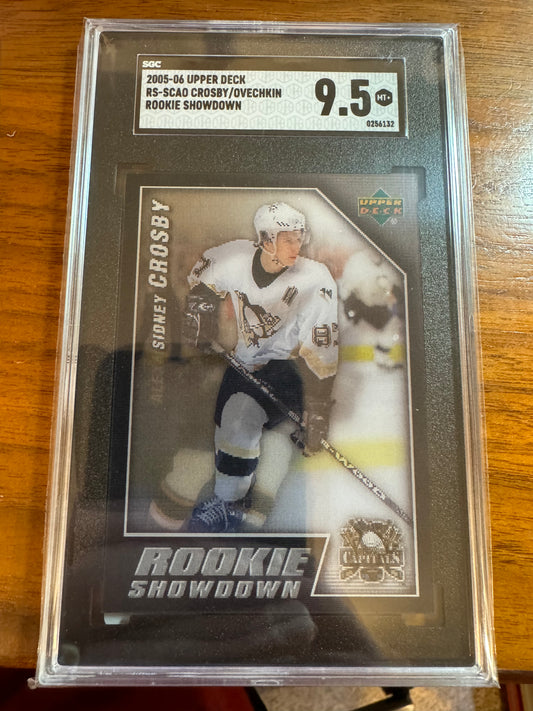 OVECHKIN / CROSBY - 2005 Upper Deck Rookie Showdown #RS-SCAO, SGC 9.5