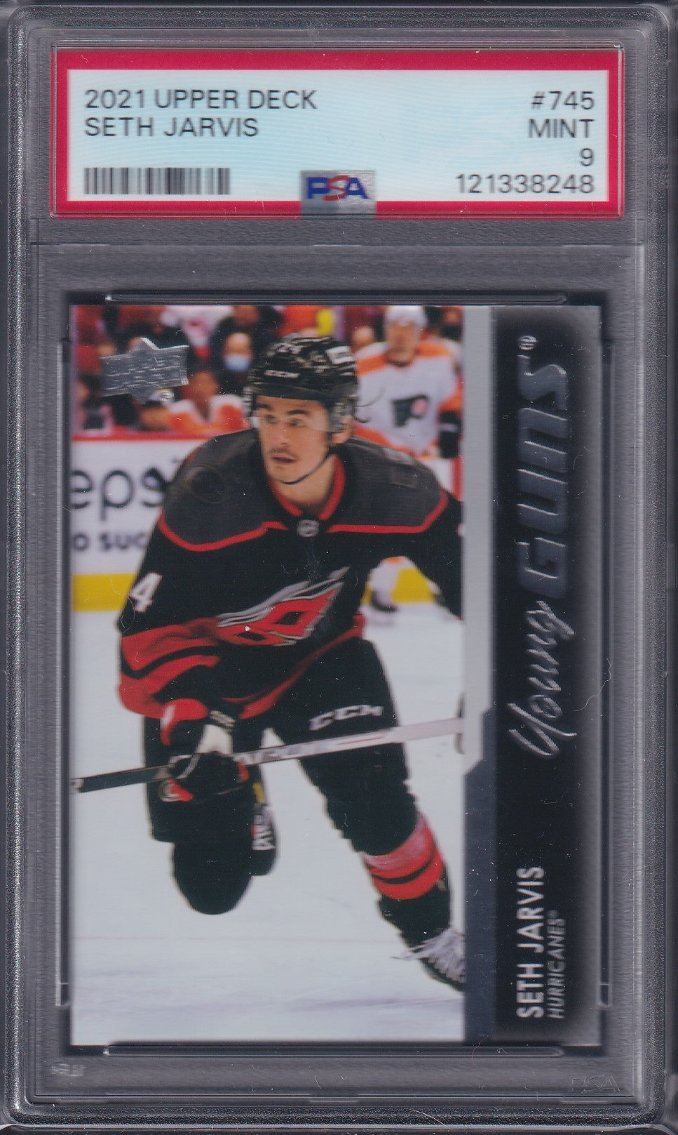 SETH JARVIS - 2021 Upper Deck Young Guns #745, PSA 9
