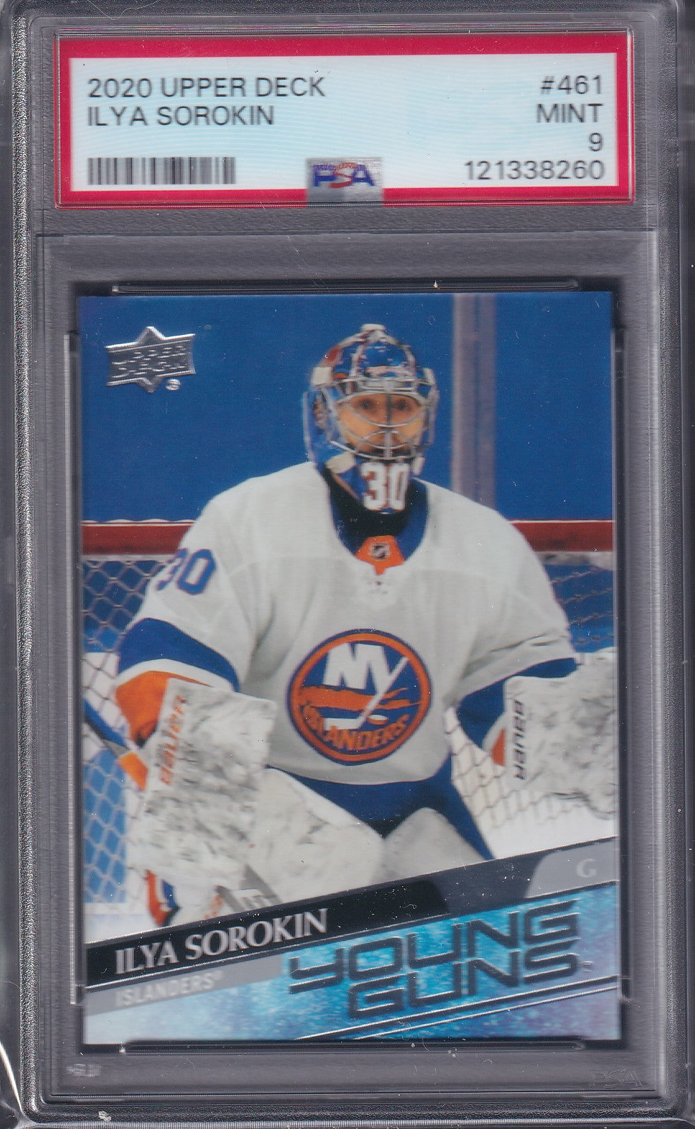 ILYA SOROKIN - 2020 Upper Deck Young Guns #461, PSA 9