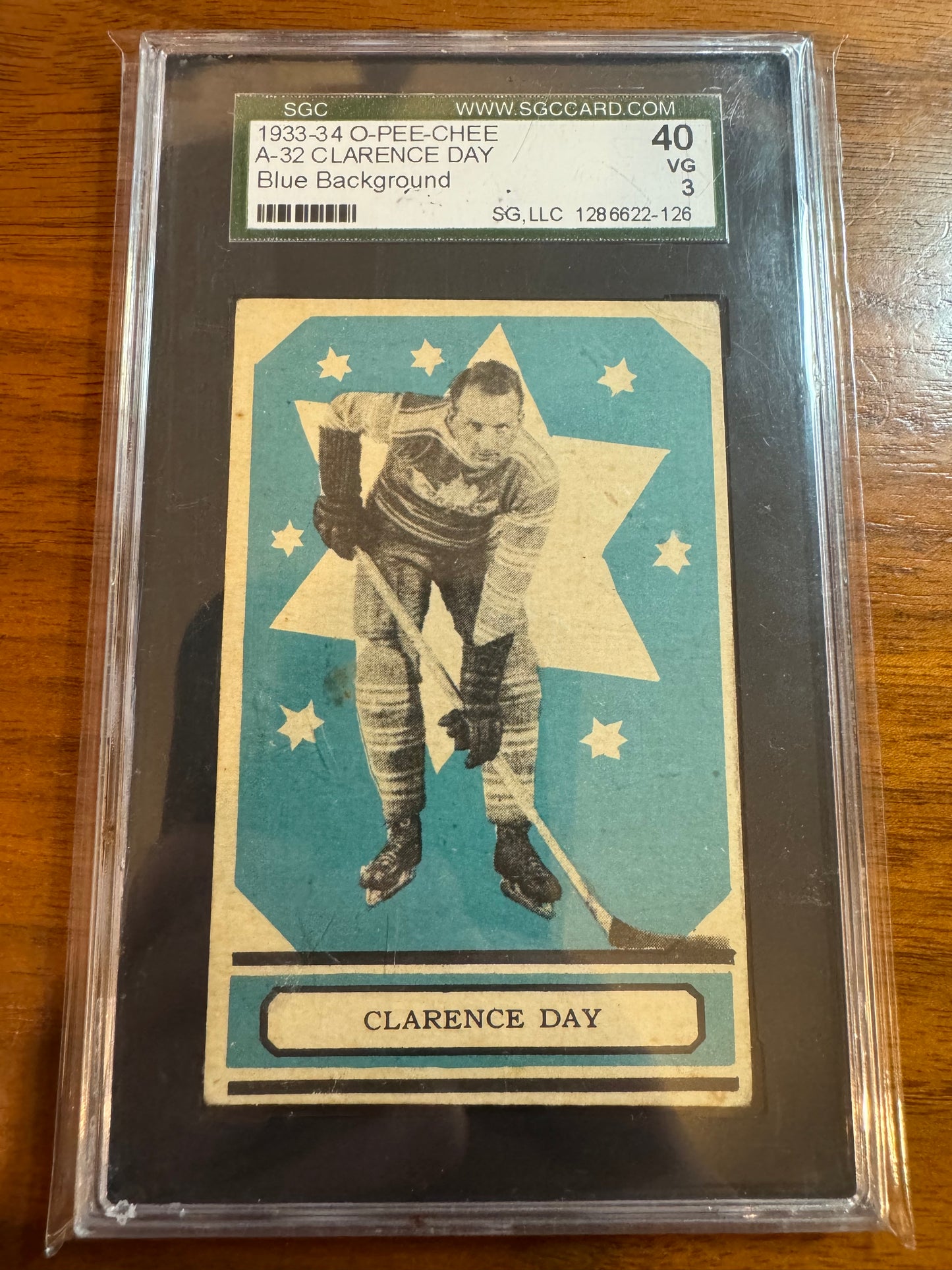 CLARENCE DAY - 1933 O-Pee-Chee Series A #32, SGC 40 (VG 3)