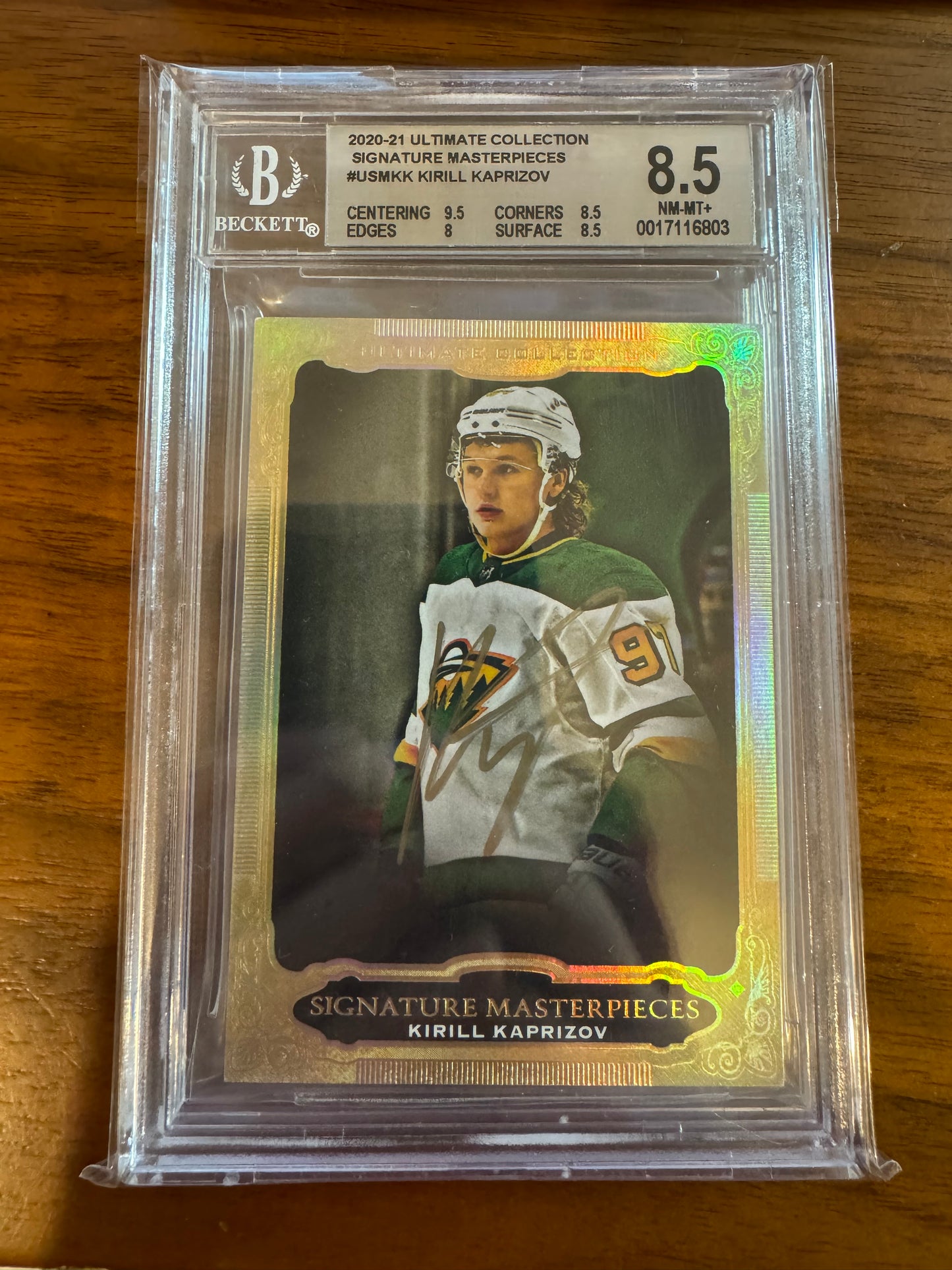 KIRILL KAPRIZOV - 2020 Ultimate Signature Masterpieces Rookie Auto BGS 8.5