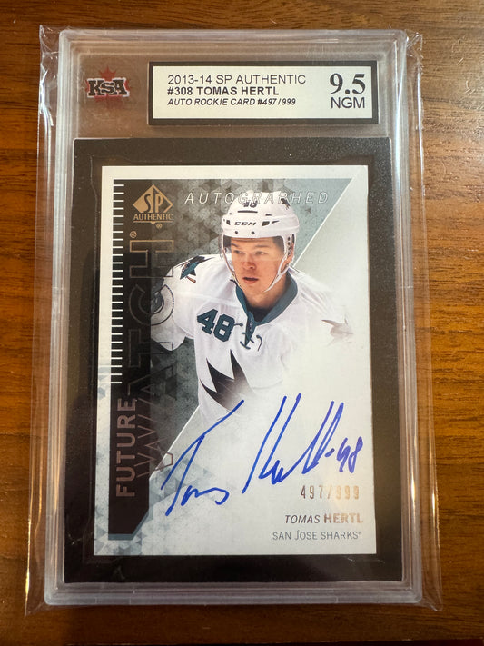 TOMAS HERTL - 2013 SP Authentic Future Watch Auto #308, /999, KSA 9.5