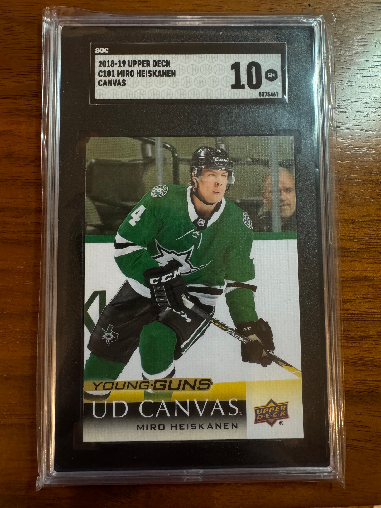 MIRO HEISKANEN - 2018 Upper Deck Young Guns Canvas #C101, SGC 10