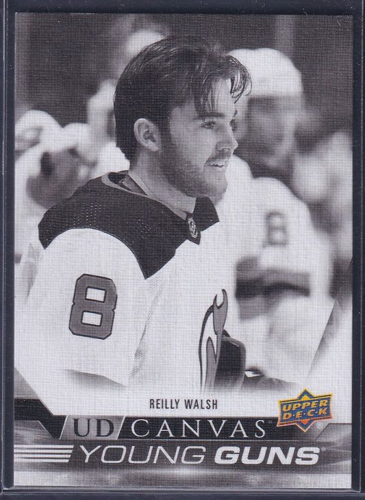 REILLY WALSH - 2022 Upper Deck Young Guns Canvas BLACK #C233