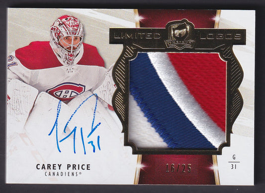 CAREY PRICE - 2019 Upper Deck The Cup Limited Logos 4 COLOR #LL-CP, /25