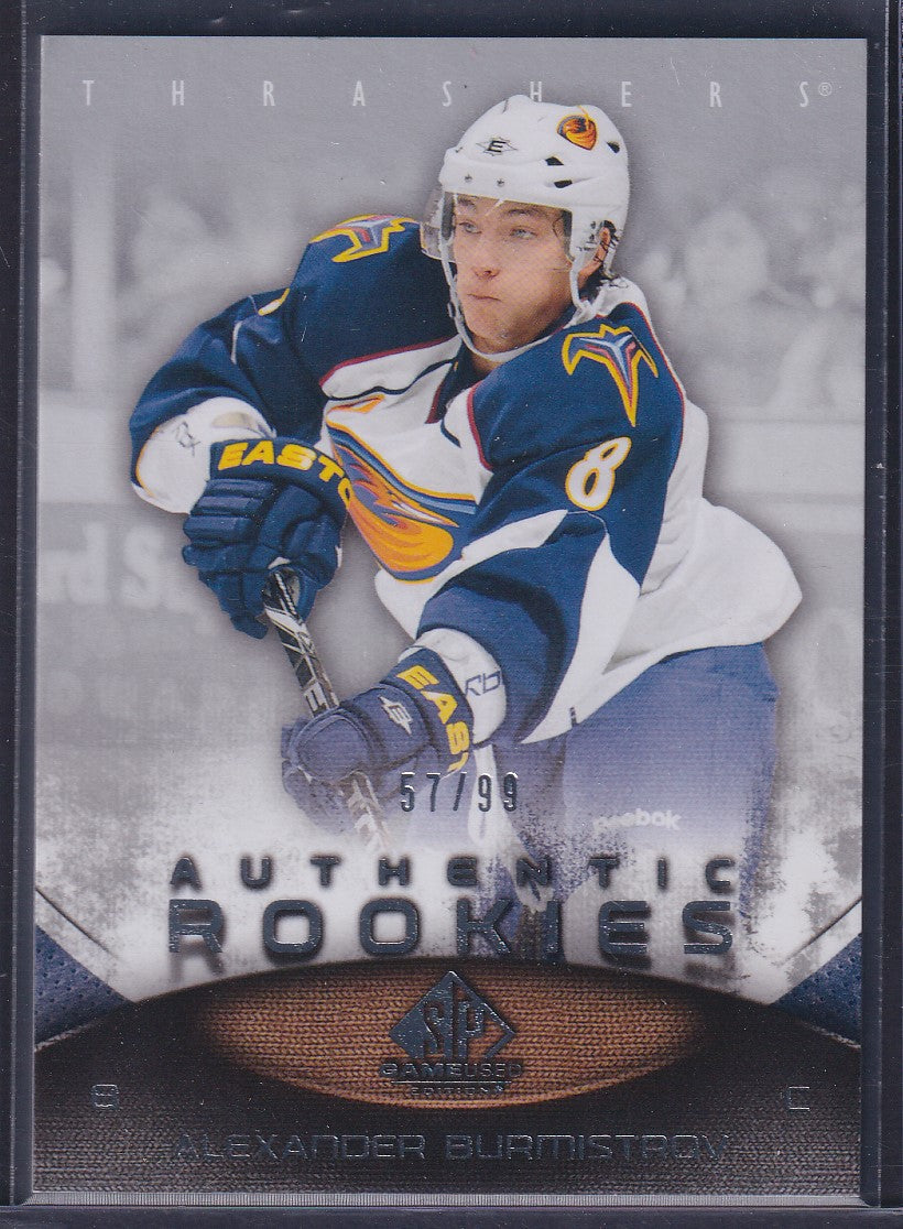 ALEXANDER BURMISTROV - 2010 SP Game Used Authentic Rookies #192, /99