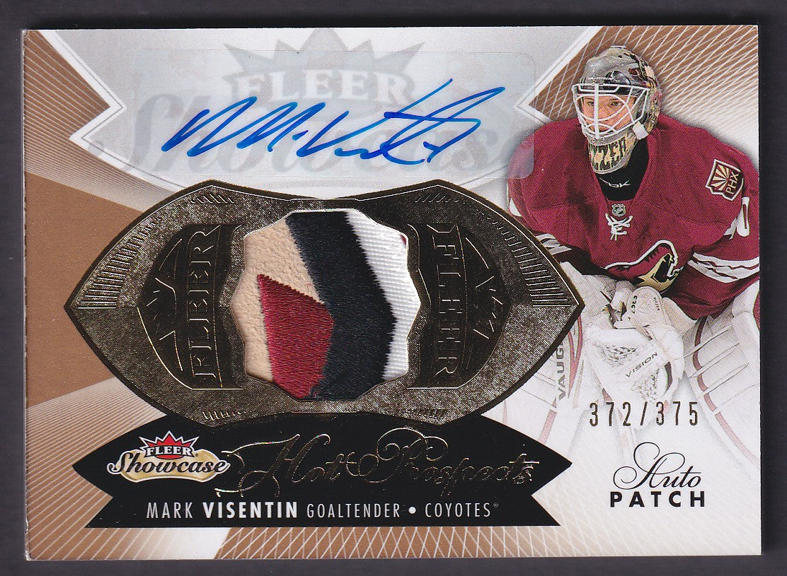 MARK VISENTIN - 2014 Fleer Showcase Hot Prospects Auto Patch #197, /375