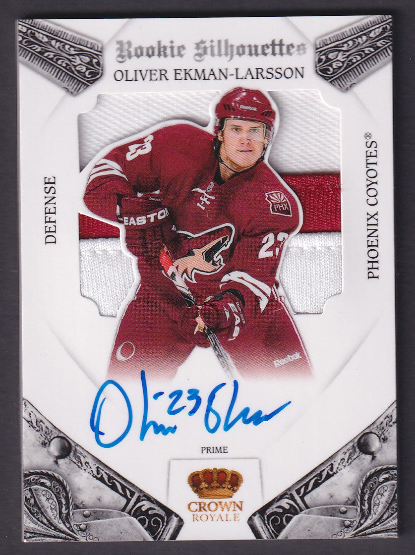 OLIVER EKMAN-LARSSON - 2010 Panini Crown Royale Rookie Silhouettes Auto Patch/99