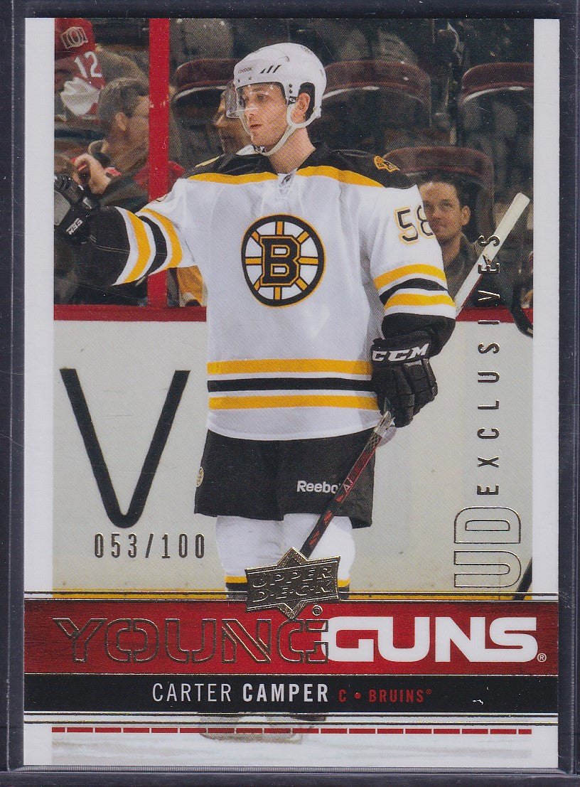 CARTER CAMPER - 2012 Upper Deck Young Guns EXCLUSIVES #202, /100