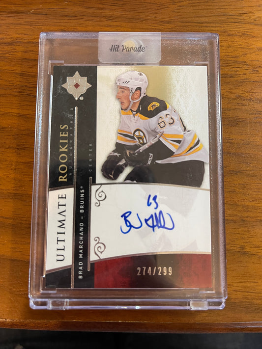 BRAD MARCHAND - 2009 Upper Deck Ultimate Rookies Auto #117, /299