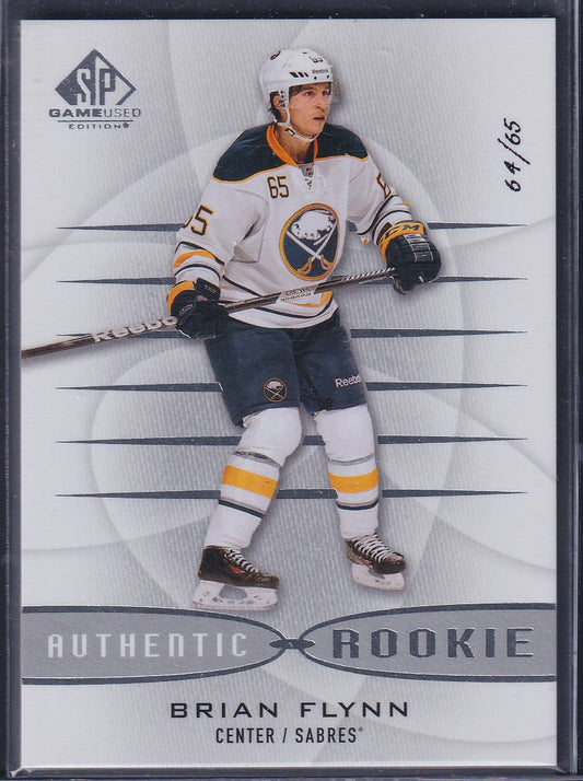 BRIAN FLYNN - 2013 SP Game Used Authentic Rookie #140, /65
