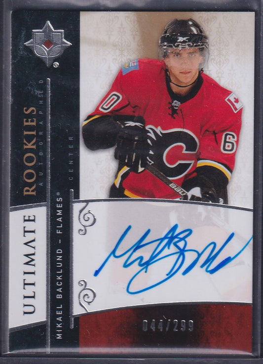 MIKAEL BACKLUND - 2009 Upper Deck Ultimate Rookies Auto #105, /299