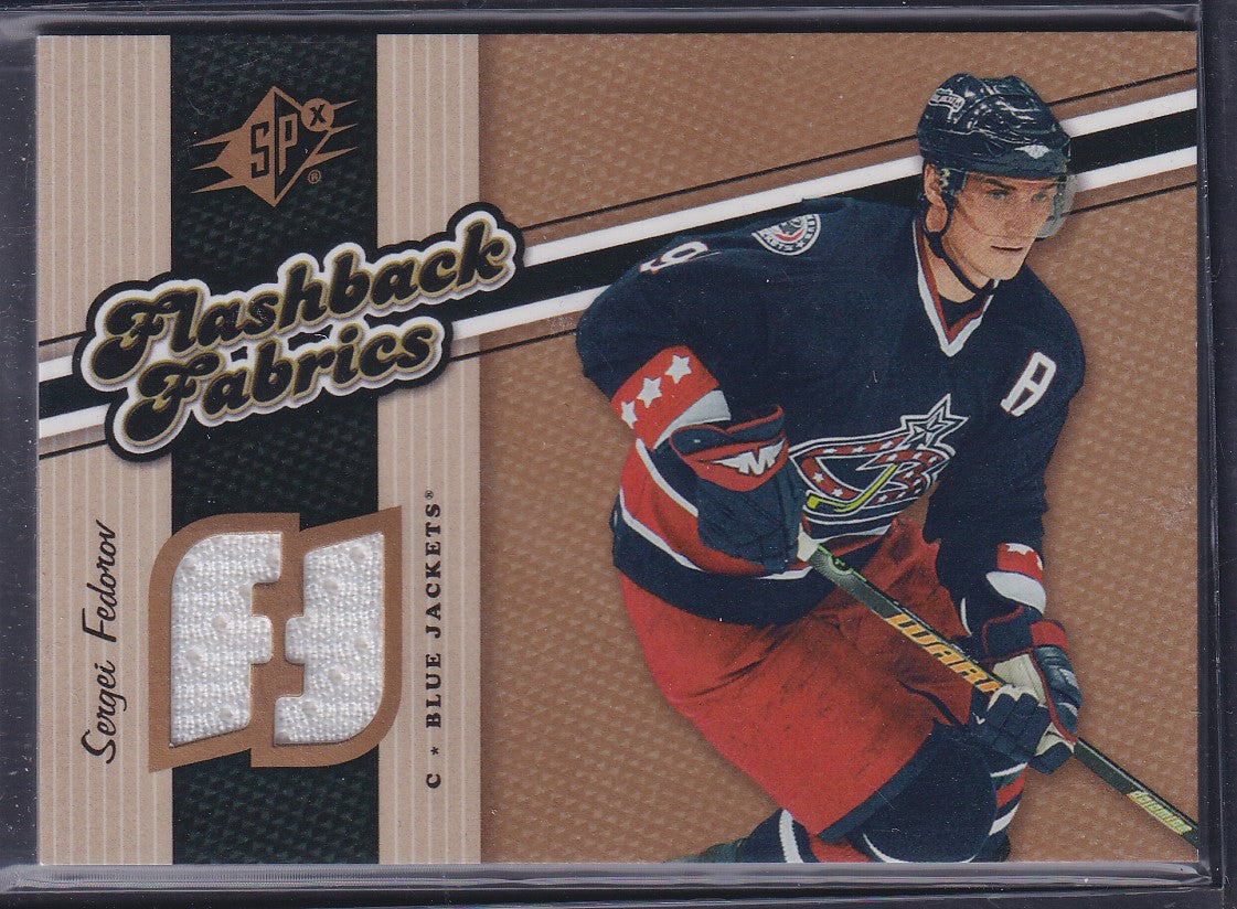 SERGEI FEDOROV - 2006 Upper Deck SPx Flashback Fabrics #107