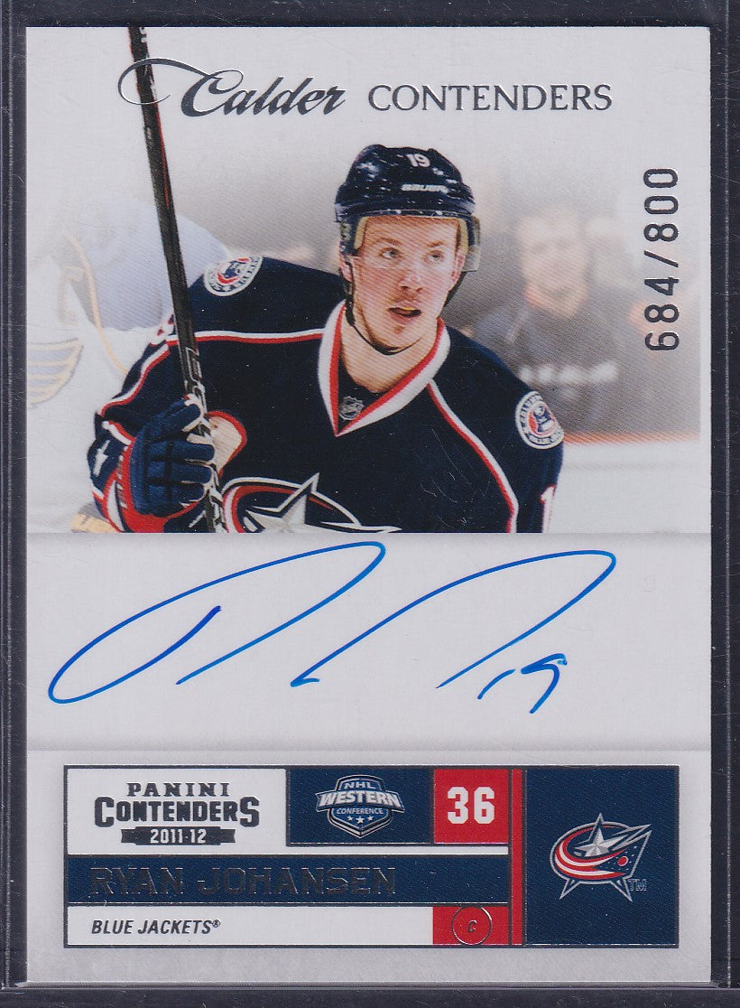 RYAN JOHANSEN - 2011 Panini Calder Contenders Auto #209, /800