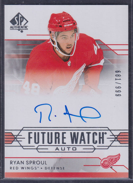 RYAN SPROUL - 2014 SP Authentic Future Watch Auto #293, /999