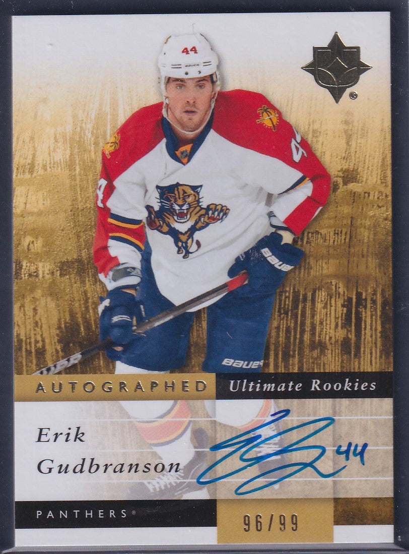 ERIK GUDBRANSON - 2011 Upper Deck Ultimate Rookies Auto #132, /99