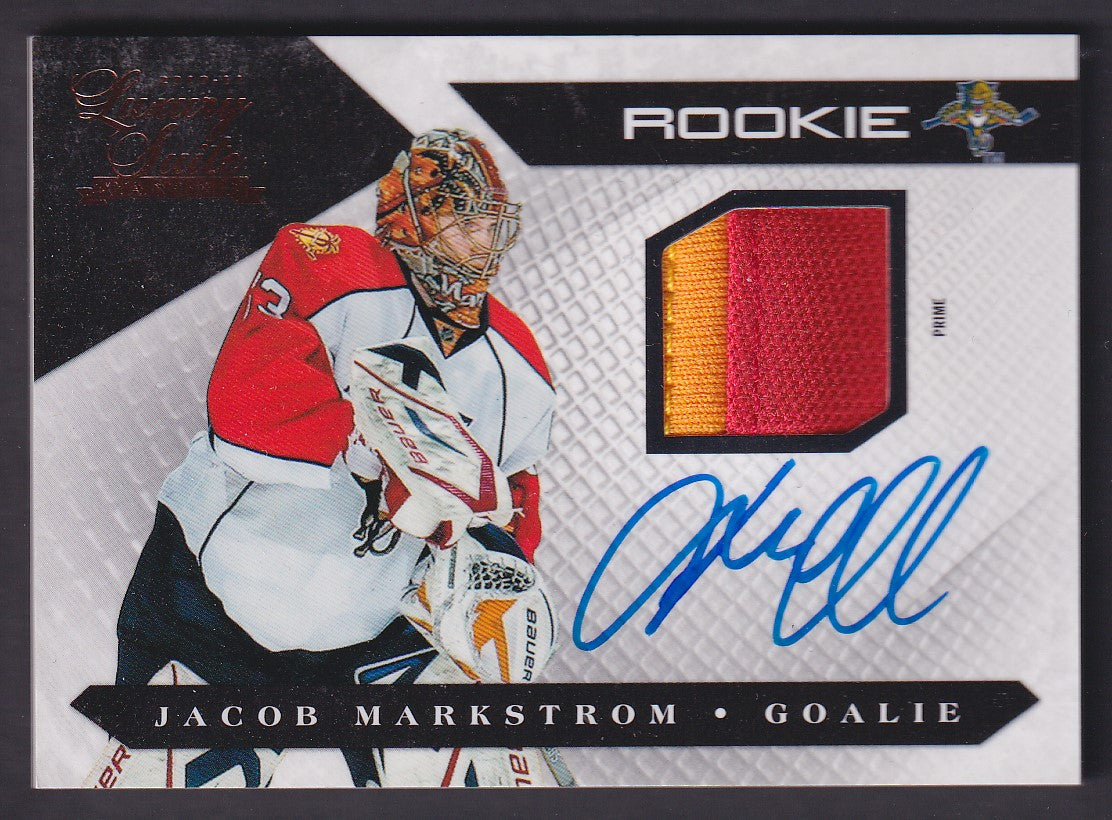 JACOB MARKSTROM - 2010 Panini Luxury Suite Rookie Auto Patch #141, /299