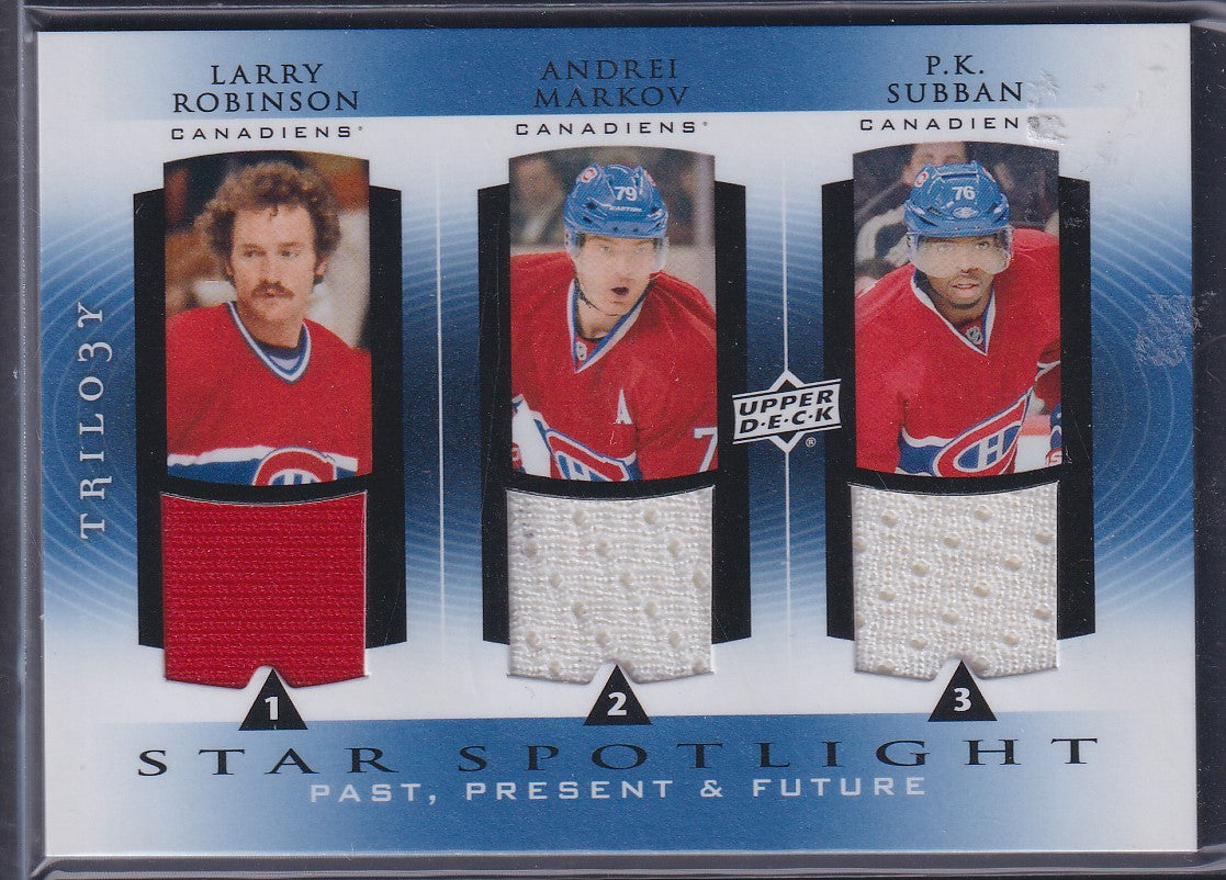 ROBINSON / MARKOV / SUBBAN - 2013 Trilogy Star Spotlight Patches #PPF-MTL