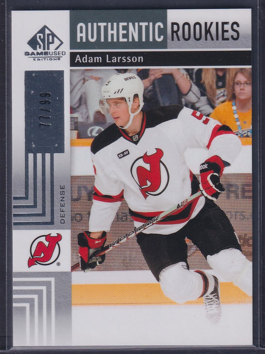 ADAM LARSSON - 2011 Upper Deck SP Game Used Authentic Rookies #192, /99