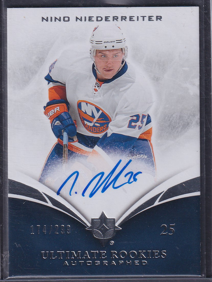 NINO NIEDERREITER - 2010 Upper Deck Ultimate Rookies Auto #124, /299