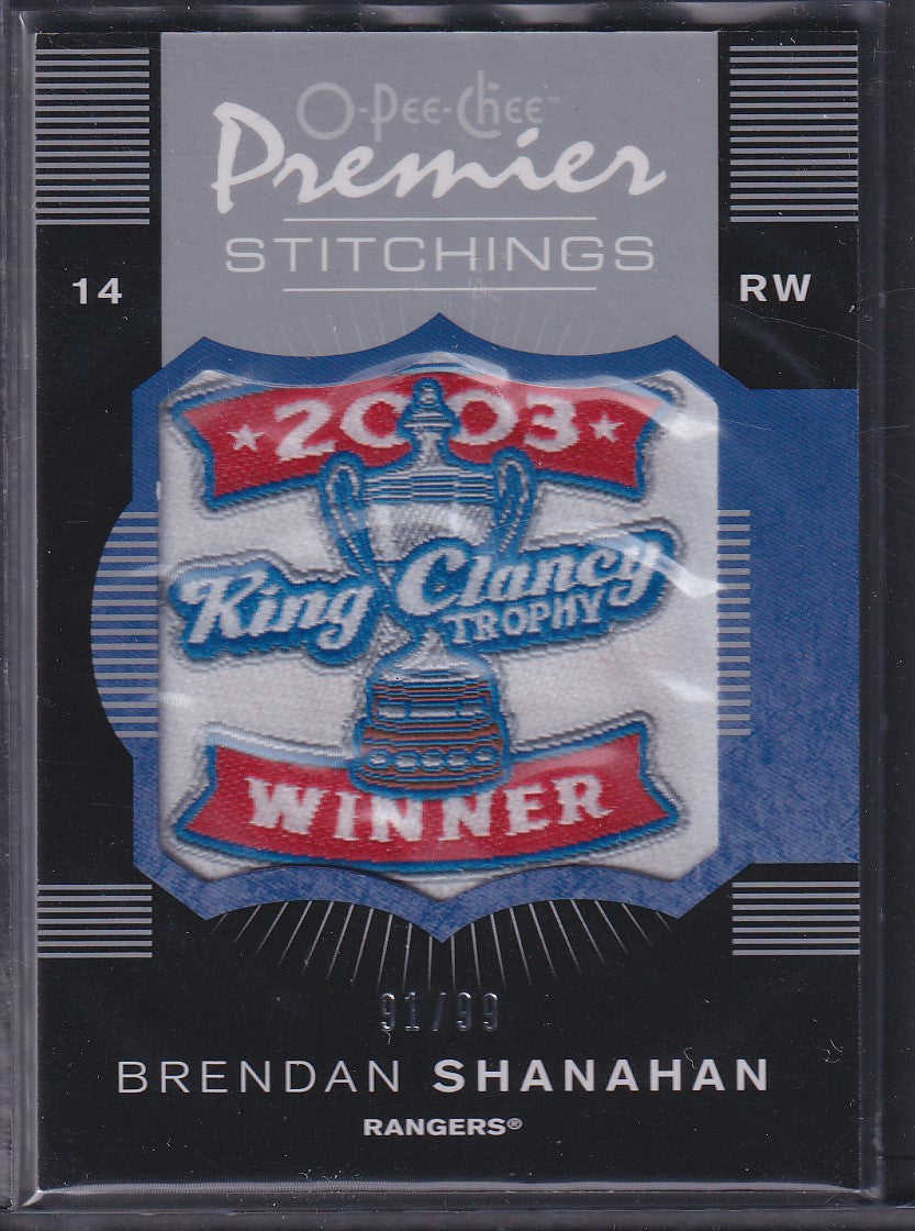 BRENDAN SHANAHAN - 2007 O-Pee-Chee Stitchings #PS-DS, /99