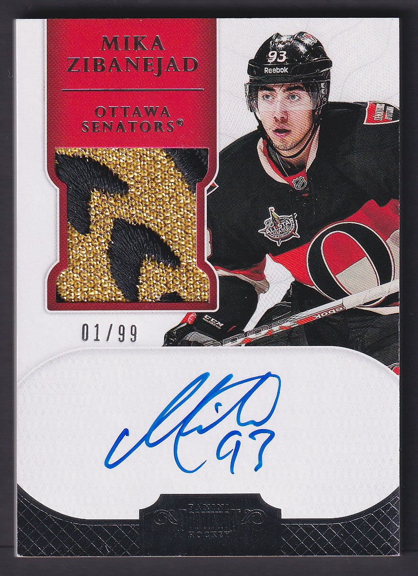 MIKA ZIBANEJAD - 2011 Panini Dominion Rookie Auto Patch #194, /99