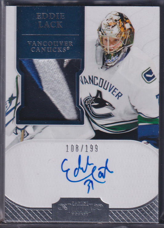 EDDIE LACK - 2011 Panini Dominion Rookie Auto Patch #178, /199