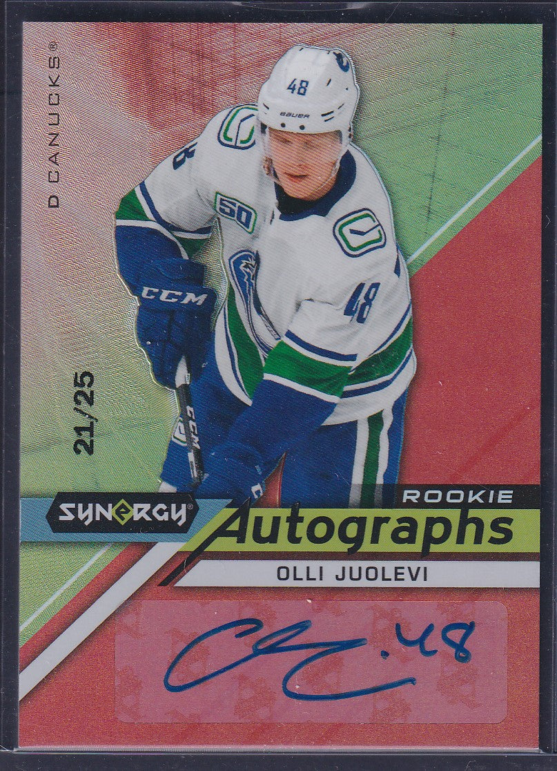 OLLI JUOLEVI - 2020 Upper Deck Synergy Rookie Autographs #AR-OJ, /25