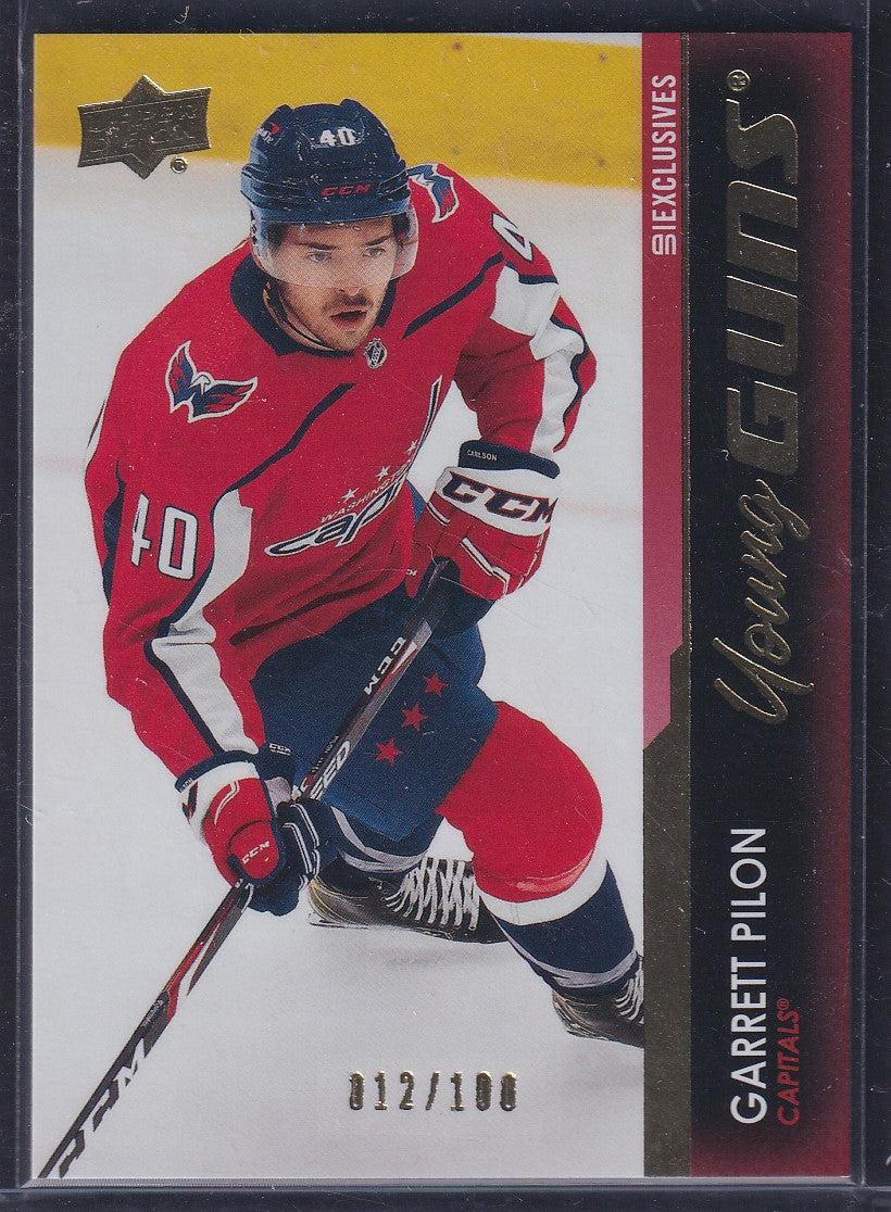 GARRETT PILON - 2021 Upper Deck Young Guns EXCLUSIVES #214, /100