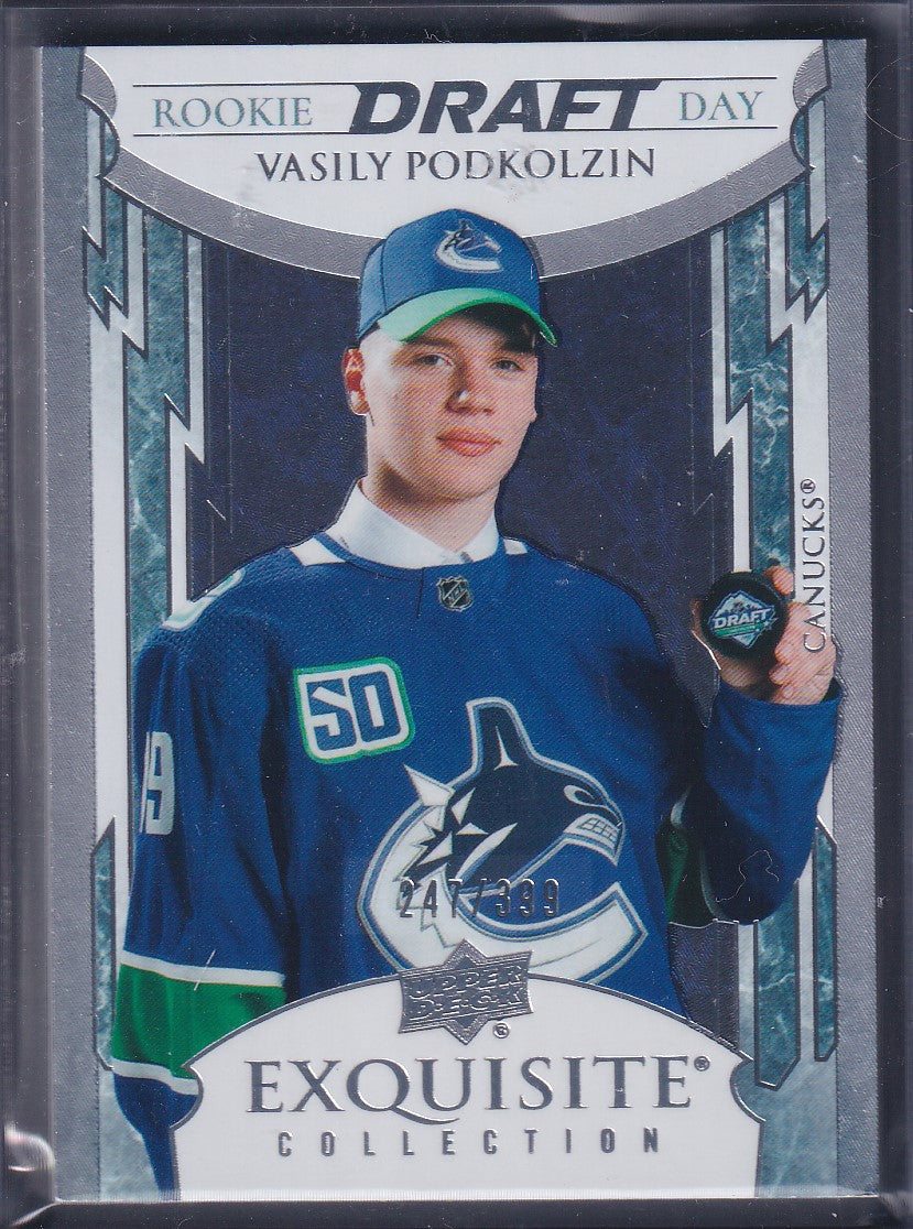 VASILY PODKOLZIN - 2021 Upper Deck Exquisite Rookie Draft Day #RDD-VP, /399