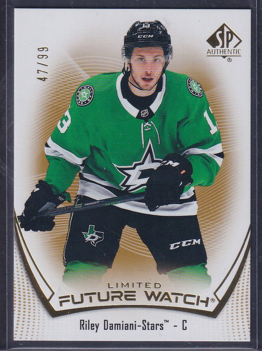 RILEY DAMIANI - 2021 SP Authentic Future Watch GOLD #167, /99