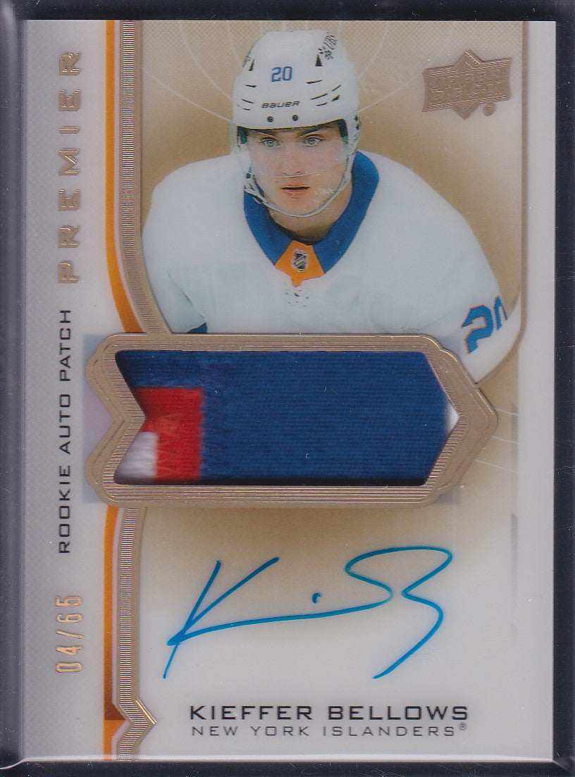 KIEFFER BELLOWS - 2020 Upper Deck Premier Rookie Auto Patch #AR-KB, /65