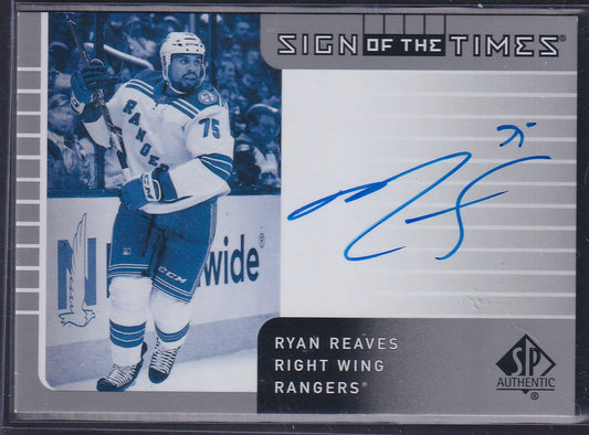 RYAN REAVES - 2021 SP Authentic Sign of the Times Auto #SOTT1-RR