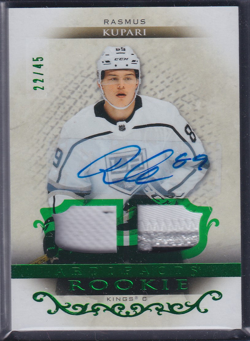 RASMUS KUPARI - 2021 Upper Deck Artifacts Rookie Auto Patch #164, /45