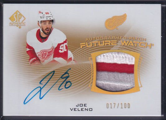 JOE VELENO - 2021 SP Authentic Future Watch Auto Patch #FWAP-JV, /100