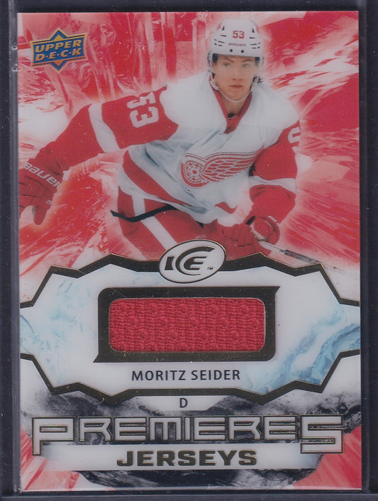 MORITZ SEIDER - 2021 Upper Deck Ice Premieres Jersey Patch #IPA-MS