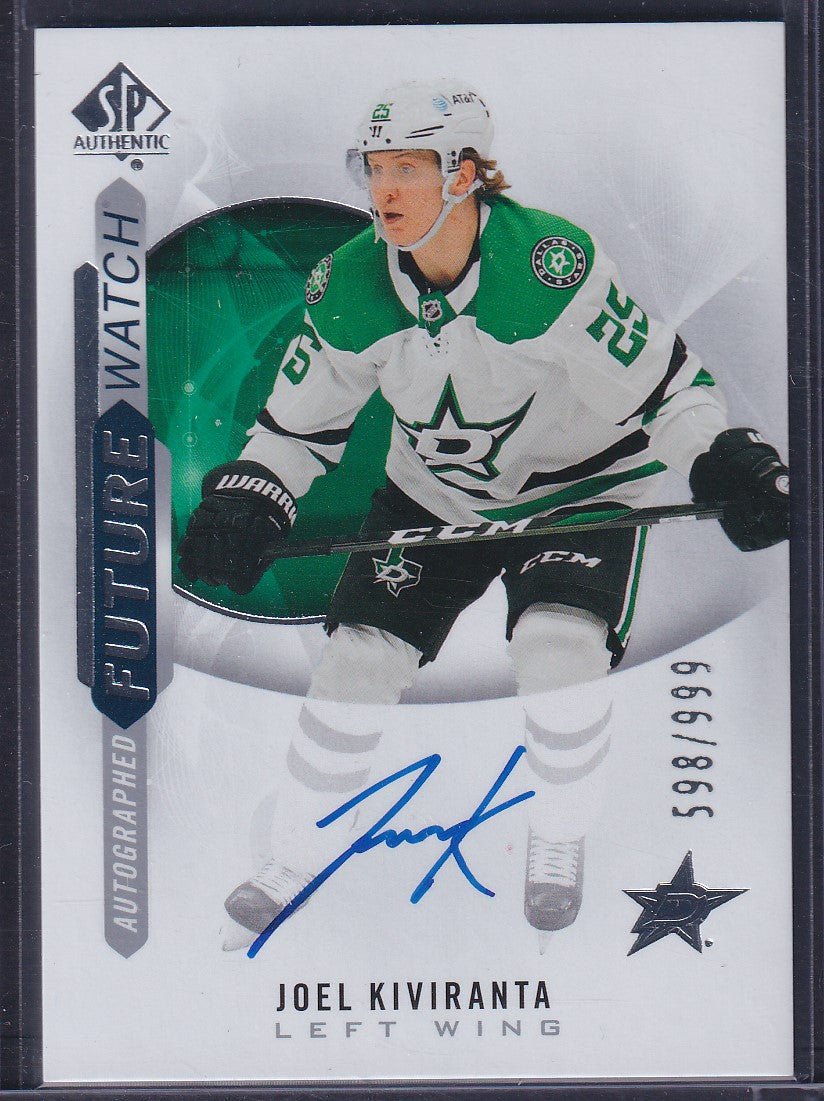 JOEL KIVIRANTA - 2020 SP Authentic Future Watch Auto #226, /999