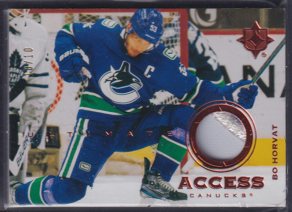 BO HORVAT - 2020 Upper Deck Ultimate Access Jersey Patch #UA-BH, /10