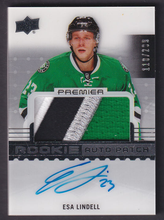 ESA LINDELL - 2016 Upper Deck Premier Rookie Auto Patch #98, /299