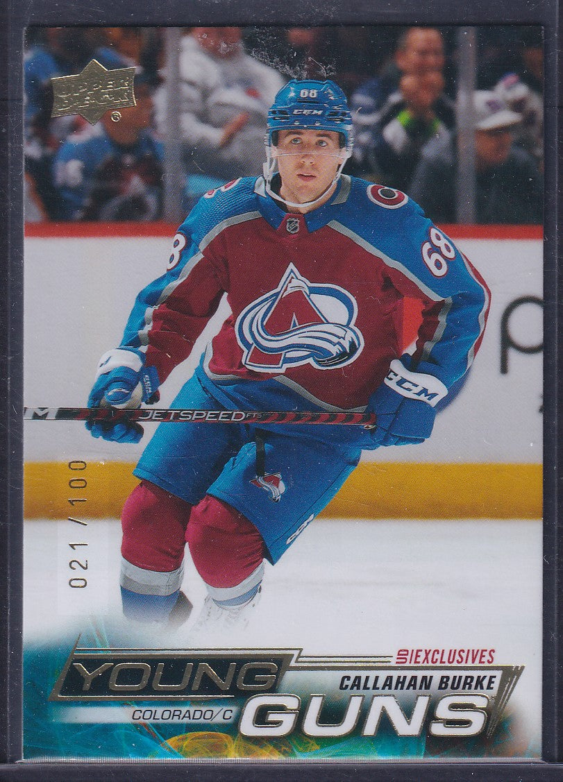 CALLAHAN BURKE - 2022 Upper Deck Young Guns EXCLUSIVES #721, /100