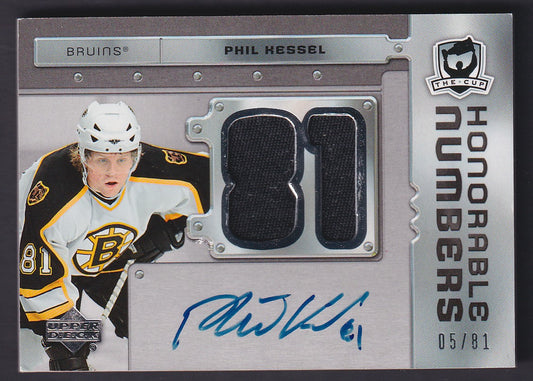 PHIL KESSEL - 2006 The Cup Honorable Numbers Auto Patch #HN-PK, /81