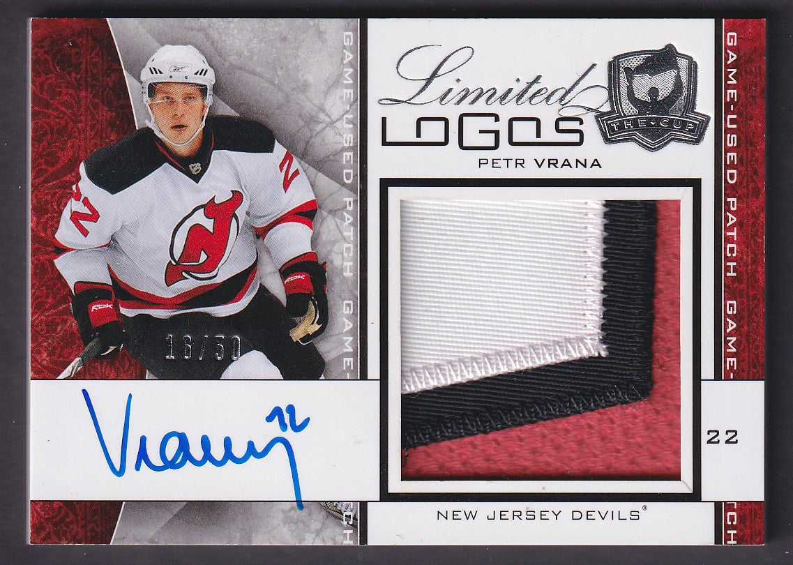 PETR VRANA - 2008 The Cup Limited Logos Auto Patch #LL-PV, /50