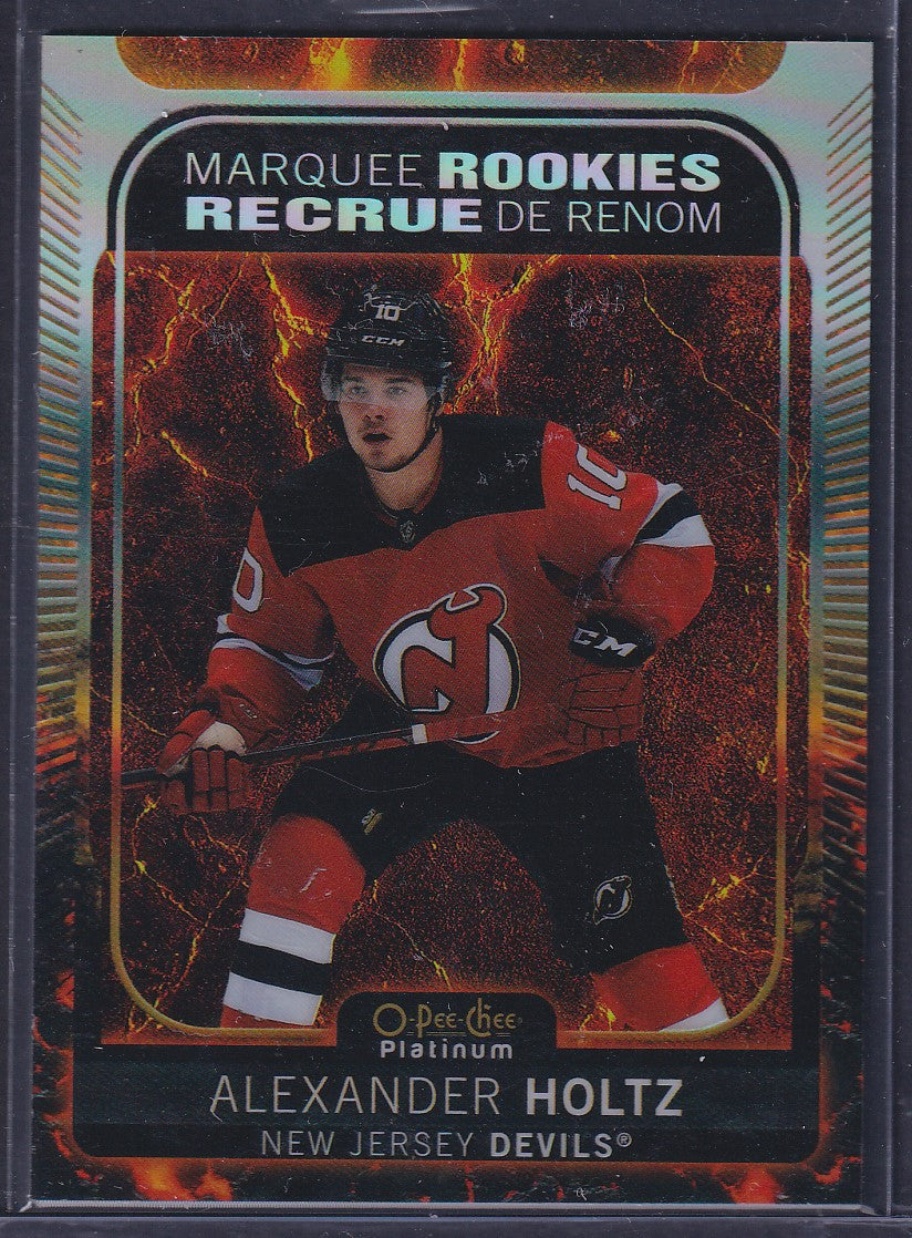 ALEXANDER HOLTZ - 2021 O-Pee-Chee Platinum Marquee Rookies HOT MAGMA #280, /499