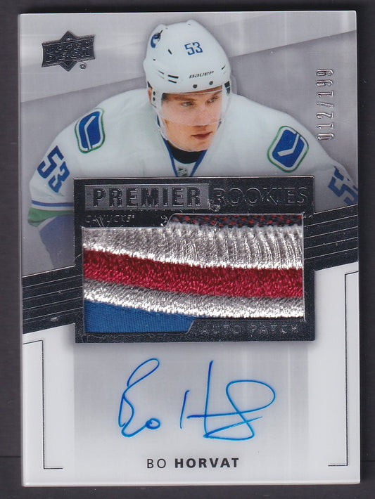 BO HORVAT - 2014 Premier Rookie Auto Patch #102, /199